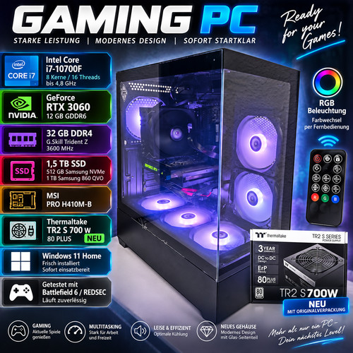 Gaming 10700f rtx - gaming-pc, i7-10700f